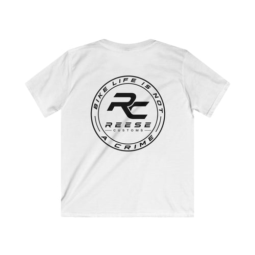 Reese Customs "bike life is not a crime" kids tee
